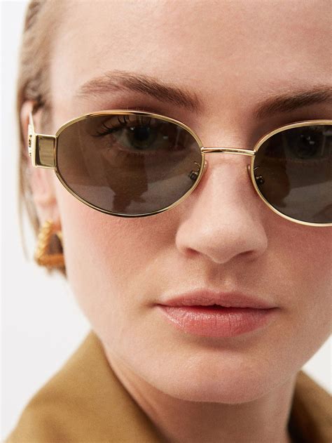 celine metal sunglasses gold|Celine sunglasses nordstrom.